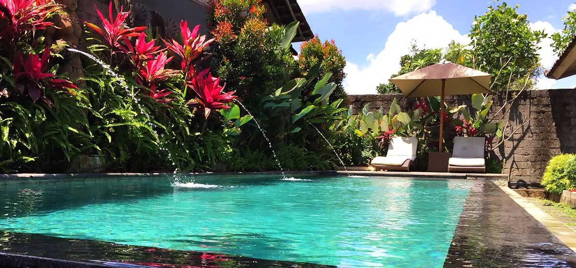 pool view from terrace